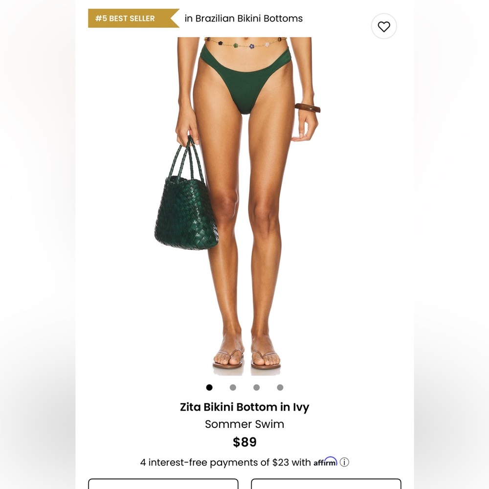 NWT SOMMER SWIM ZITA BIKINI BOTTOM